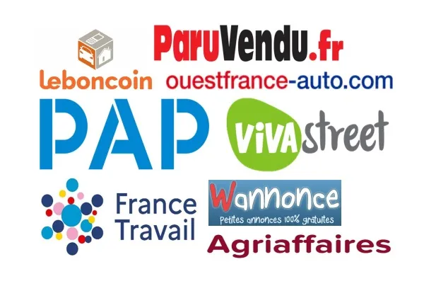 Logo najlepszych serwisów ogłoszeniowych we Francji